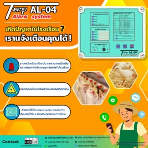 ระบบแจ้งเตือน เฝ้าระวัง เหตุฉุกเฉินภายในโรงเรือนเลี้ยงไก่